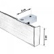 Anartisi Μεταλλικός Σιδηρόδρομος Οροφής Lama Aluminium Rail Collection MY01/MY37 Λευκό με Γκρι Τάπες (Απλός ή Με Σύστημα Wave)