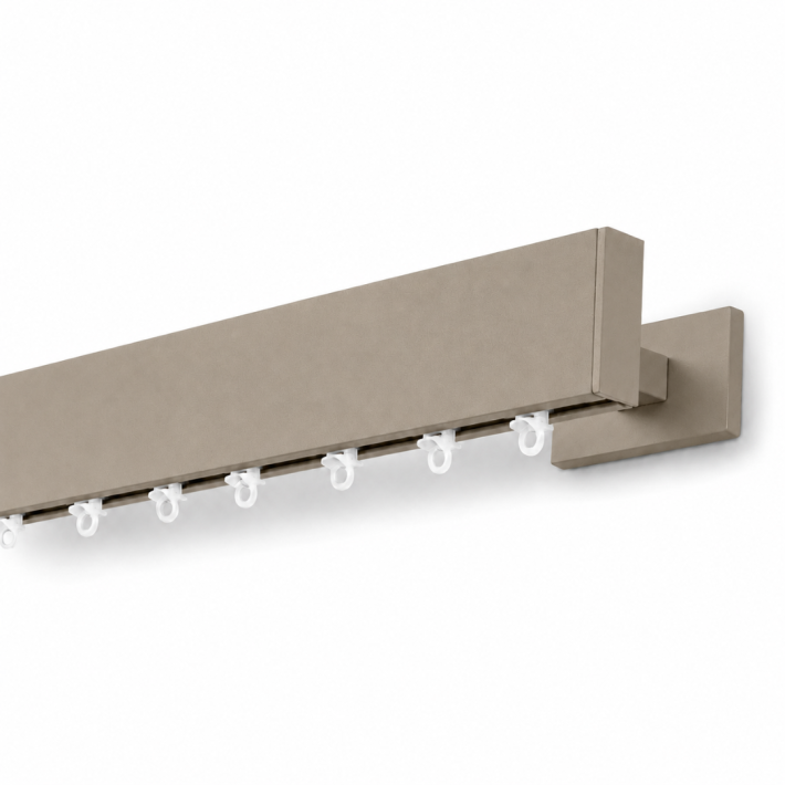 Anartisi Μεταλλικός Σιδηρόδρομος Τοίχου Lama Aluminium Rail Collection MY03 Taupe  (Απλό ή με Σύστημα Wave)