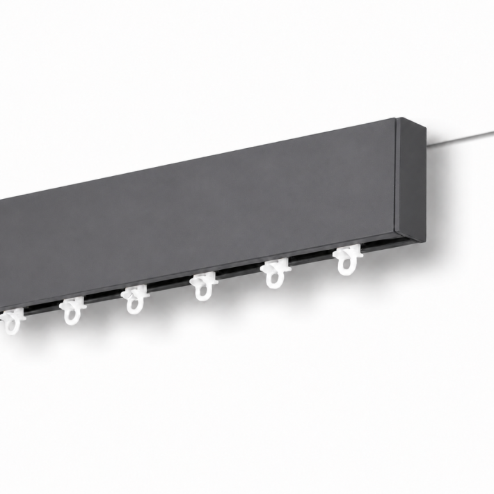 Anartisi Μεταλλικός Σιδηρόδρομος Οροφής Lama Aluminium Rail Collection MY07 Γκρι (Απλός ή Με Σύστημα Wave)
