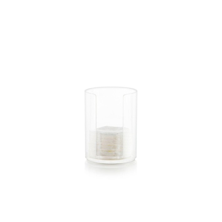 Andrea House Θήκη για Δίσκους Ντεμακιγιάζ Plexiglass 6,5x9εκ., Διάφανη