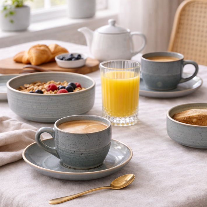 ΜΠΟΛ STONEWARE 15εκ. ΣΕ ΓΚΡΙ ΧΡΩΜΑ ANKOR