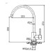 Buades Μπαταρία Κουζίνας Vital Nox Ψηλή σε Brass Gold 5195451.ΟC