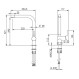 Buades Μπαταρία Κουζίνας Clark Ψηλή σε Inox 5195521.CH