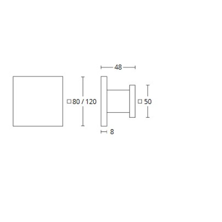 Μπουλ Εξώθυρας Inox Convex 1067P-120 Ματ Νίκελ