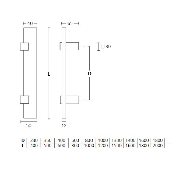 Λαβή Εξώθυρας  Αντικέ Ματ Convex 763 σε 10 Διαστάσεις