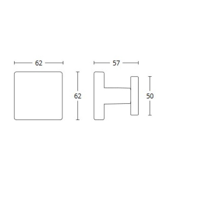 Μπουλ Εξώθυρας  Convex 785P-62 Ματ Νίκελ