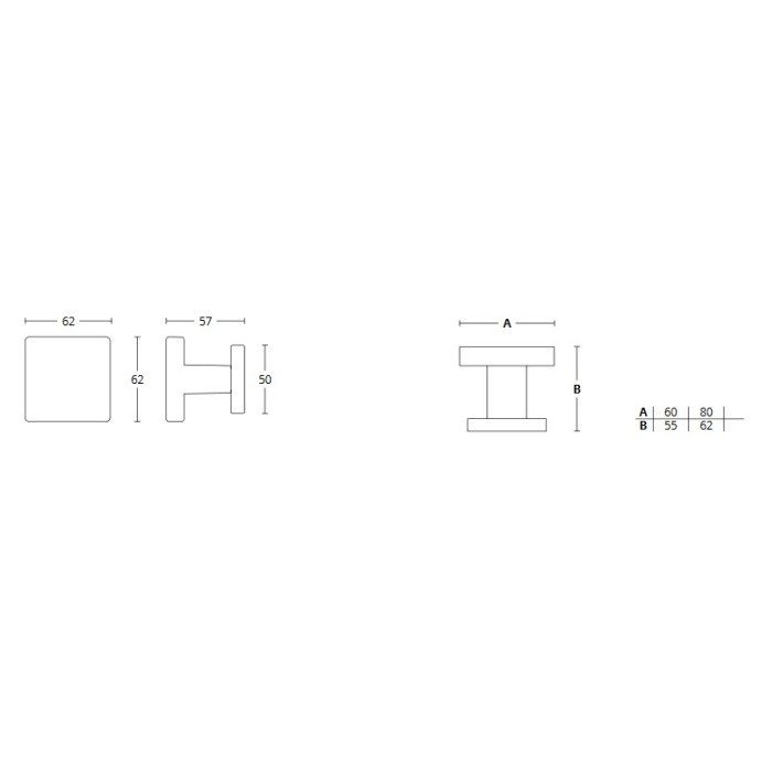 Μπουλ Εξώθυρας Inox Convex 785P-60 Ματ Νίκελ