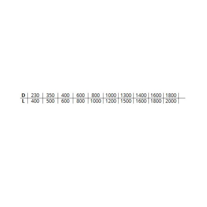 Λαβή Εξώθυρας Inox Convex 919 Μαύρη σε 10 Διαστάσεις