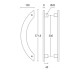 Λαβή Εξώθυρας Inox Convex 921-300