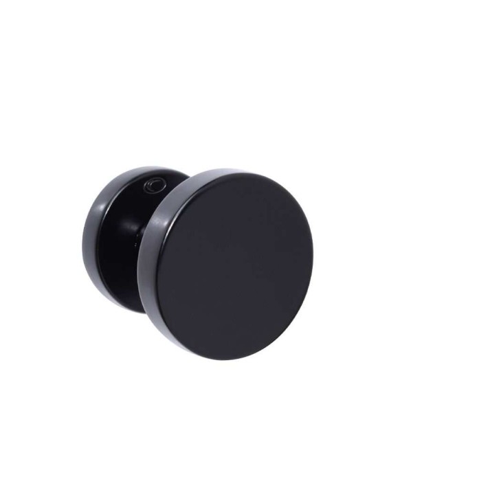 Πόμολο Πόρτας με Ροζέτα, 697-62ROR Μαύρο Ματ 