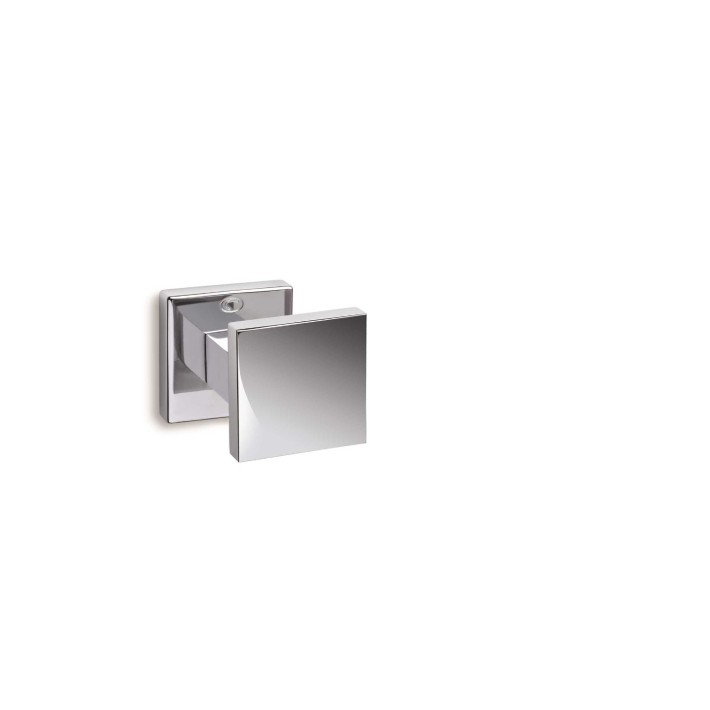 Πόμολο Πόρτας με Ροζέτα, Χρώμιο Convex 785-50RO