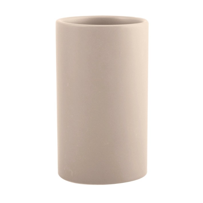 Ποτηροθήκη Tube Matt  03203.001 Επιτραπέζια Κεραμική Taupe 7x11 εκ.Spirella