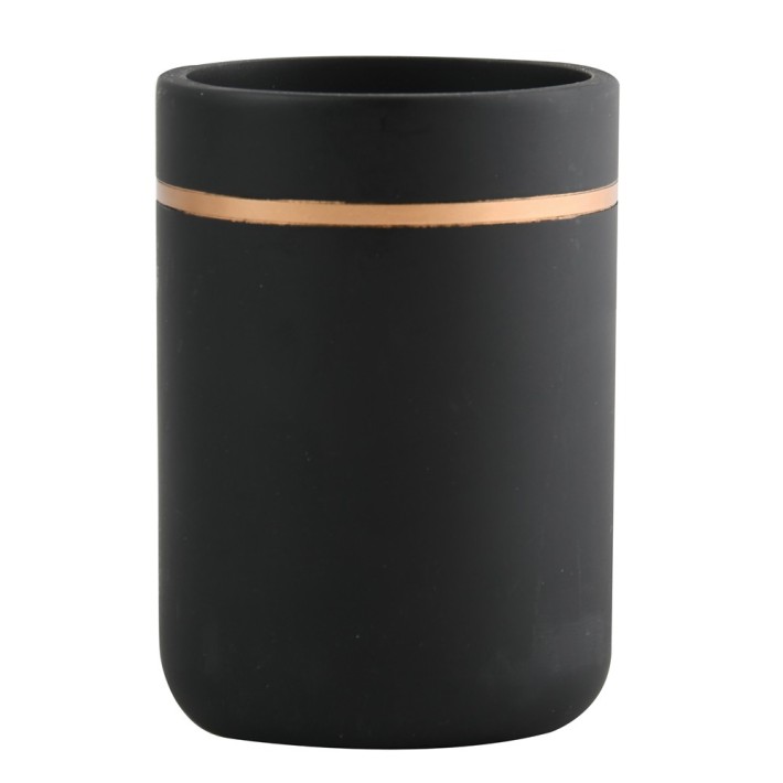 Ποτηροθήκη Bly 03296.001 Polyresin  Μαύρο Χρυσό Ματ 7x10 εκ.Spirella