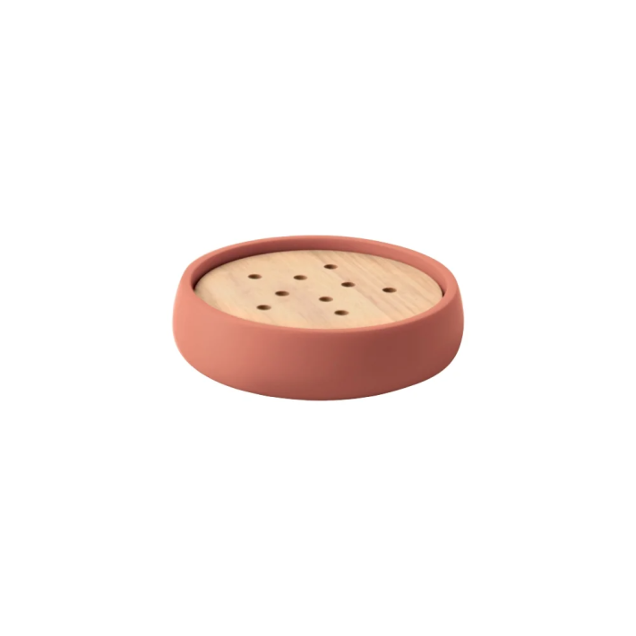 Σαπουνοθήκη Sven 03082.004 Ρητίνη Terracotta με Ξύλο 2,4x11,6εκ. Spirella