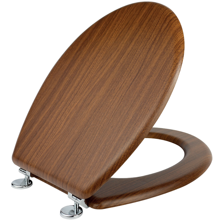Καπάκι Λεκάνης Universal Bαρέως Τύπου MDF Ρουστίκ 37x43-48εκ. Καρυδιά