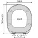 Elvit 0184 Connect Καπάκι Λεκάνης 35.5-45x36.8εκ Λευκό Soft Close