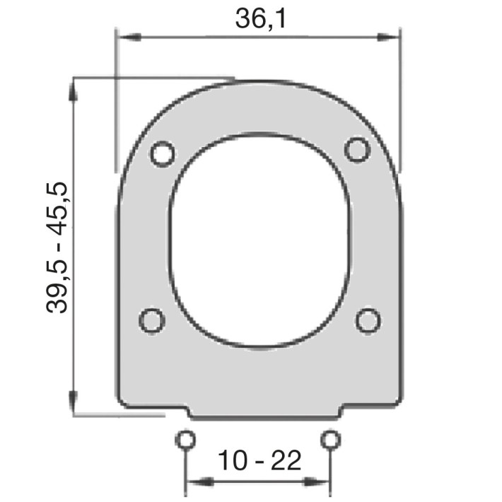 Elvit 0198 Queen Καπάκι Λεκάνης 39,5-45,5x36.1εκ Λευκό Soft Close