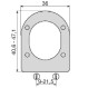 Elvit 0298 Καπάκι Λεκάνης Lips Βεργίνα 40.6-47.1x 36 Soft Close Λευκό