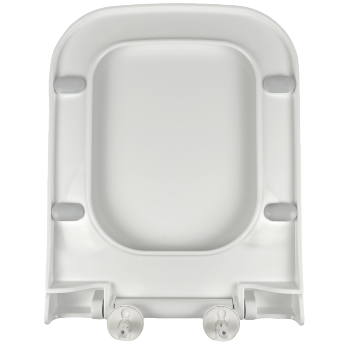 Elvit  0344 Yakut Τετράγωνο Καπάκι Λεκάνης Slim Soft Close Πλαστικό 40-45x34.5cm Λευκό
