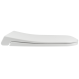 Elvit  0344 Yakut Τετράγωνο Καπάκι Λεκάνης Slim Soft Close Πλαστικό 40-45x34.5cm Λευκό