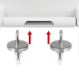 Elvit 0410 KARE Slim Καπάκι Λεκάνης 40,2-44,2x35,6 εκ., Λευκό