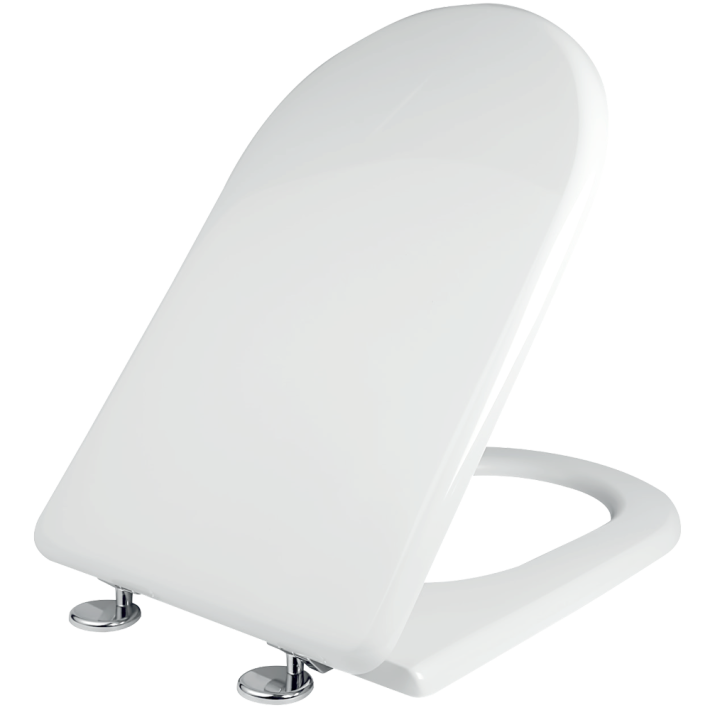 Elvit 1242 D-Shape Καπάκι Λεκάνης 43,5-50x35.5εκ Λευκό