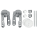 Elvit 1242 D-Shape Καπάκι Λεκάνης 43,5-50x35.5 εκ Λευκό