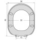 Elvit 1322 Tonic Καπάκι Λεκάνης 45x36 εκ Λευκό Soft Close