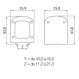 Elvit 0297 Καπάκι Λεκάνης King 40-45x 35.9 Soft Close Λευκό