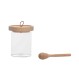 Andrea House Δοχείο για Μέλι Γυάλινο 350ml με Κουτάλι Ø 7,5 x 11 cm