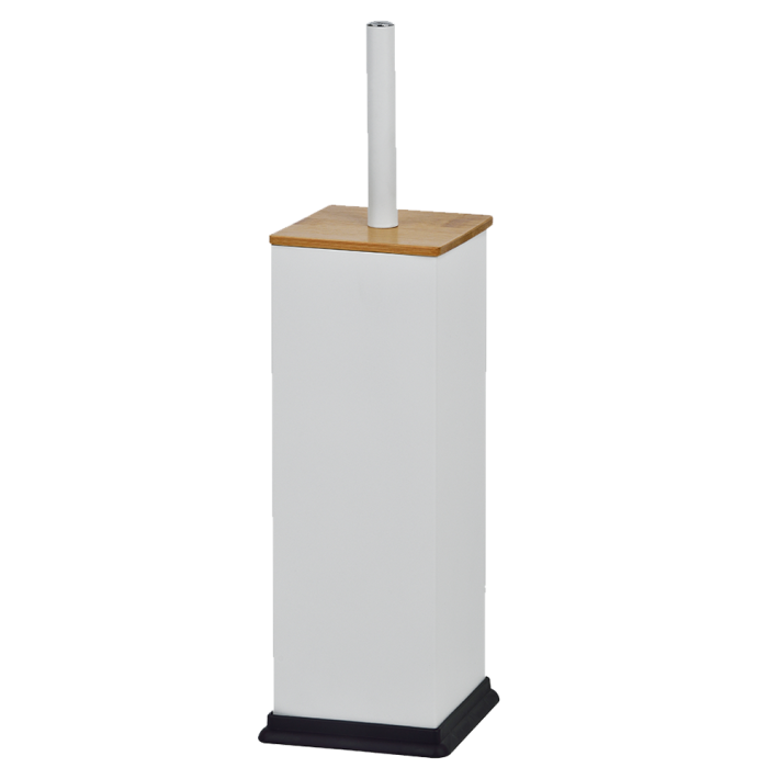 Πιγκάλ Τετράγωνο 2103 Λευκό με Bamboo Κάλυμμα 10X10x40CM