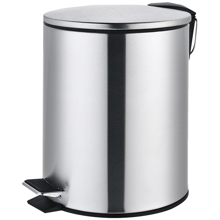 Eurocasa 2144 Χαρτοδοχείο Μεταλλικό 5lt Soft Close Inox Ματ.