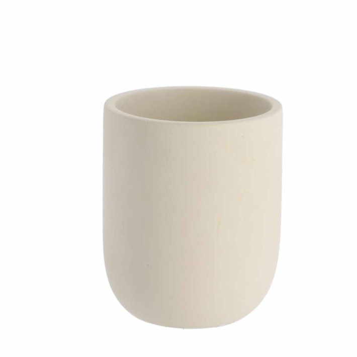 Eurocasa 6185 Ποτηροθήκη Polyresin 8x10 εκ., Μπεζ 