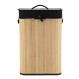 Καλάθι Απλύτων Bamboo Πτυσσόμενο  40x30x60 cm Καφέ Μαύρο 8443