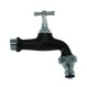 Eurovalves Διακοσμητική Βρύση Περιστροφική 10,4x12εκ. Μαύρη