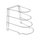 Finezzahome 1003-03-5345 Θήκη Βάση για 4 Τηγάνια Μεταλλική 27x23x25 εκ., Νίκελ
