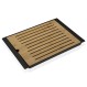 Finezzahome 2189-03-0043 Επιφάνεια Κοπής Μπαμπού PP 38x27.2x2 εκ., Καφέ Μαύρο