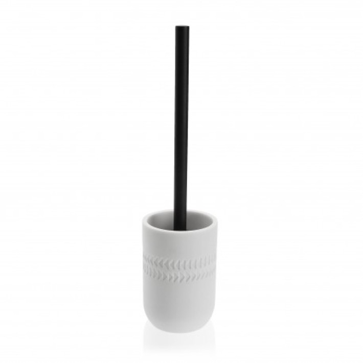 Finezzahome 22230014 Πιγκάλ Polyresin 9.4x37εκ. Λευκό Μαύρο