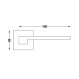 Πόμολο Πόρτας με Ροζέτα 104.20/15 Μαύρο Ματ