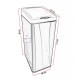 Finezzahome 1500-13M-12 Χαρτοδοχείο με Φωτοκύτταρο 12lt Νίκελ Ματ 18,5x26x48 εκ.