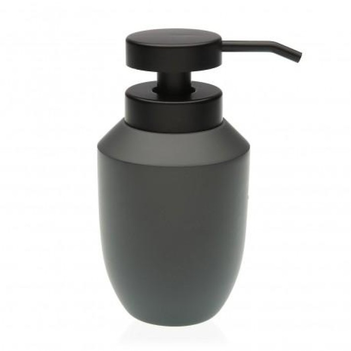 Finezzahome 10370529 Σετ/2τεμ., Αξεσουάρ Μπάνιου Polyresin 8,8x15,2εκ. Γκρι- Μαύρο Ματ