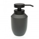 Finezzahome 10370529 Σετ/2τεμ., Αξεσουάρ Μπάνιου Polyresin 8,8x15,2εκ. Γκρι- Μαύρο Ματ