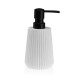 Finezzahome 22230070 Set/2 Dispenser και Ποτηροθήκη Polyresin. Λευκό