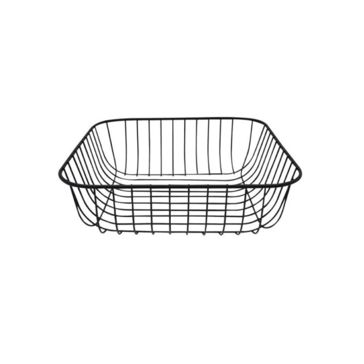 Finezzahome Μεταλλική Φρουτιέρα Μαύρη 30x30x10cm