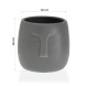 Finezzahome 22290013 Κασπώ Κεραμικό Πρόσωπο Minimal 16.5x16.5εκ. Γκρι