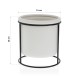 Finezzahome 22290015 Κασπώ Κεραμικό σε Μεταλλική Βάση 15x15x15 εκ., Λευκό Μαύρο