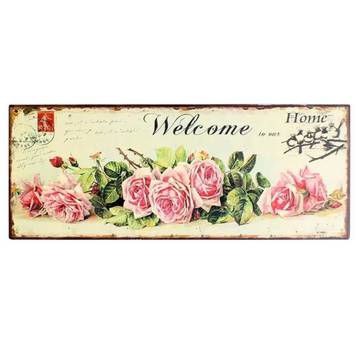 Finezzahome Μεταλλική Ταμπέλα Welcome Home 31055