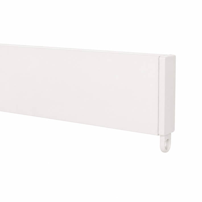 Frans Interior Design Μεταλλικός Σιδηρόδρομος Τοίχου 4εκ.,Super με Πλαστικό Στήριγμα Τοίχου και Πλαστικές Τάπες Λευκός