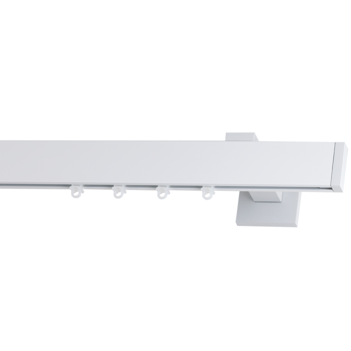 Frans Interior Design Μεταλλικός Σιδηρόδρομος Τοίχου Super No1Λευκό Ματ (Απλό ή με Σύστημα Wave)