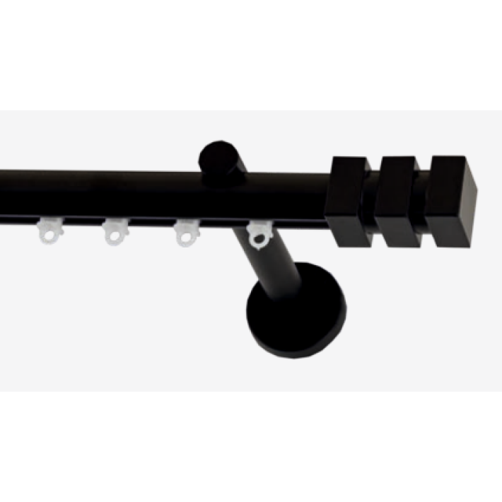 Frans Interior Design Μεταλλικός Σιδηρόδρομος Φ25 Lego Black Σειρά ATHENS